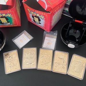 23k Gold Plated Pokémon cards